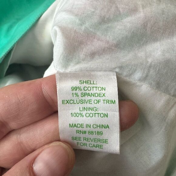 Lilly Pulitzer Bowen Lagoon Green Comb Get It Embroidered Strapless Dress Sz 2 - Picture 11 of 15